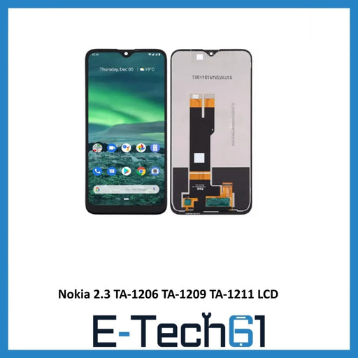 For Nokia 2.3 TA-1206 TA-1209 TA-1211 LCD Screen Touch Digitizer Assembly