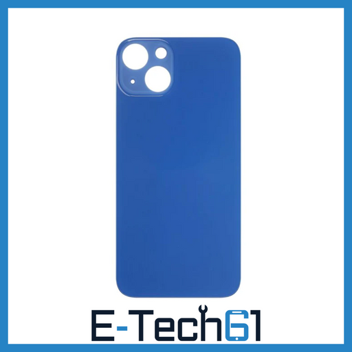 For Apple iPhone 13 Replacement Back Glass (Blue) E-Tech61