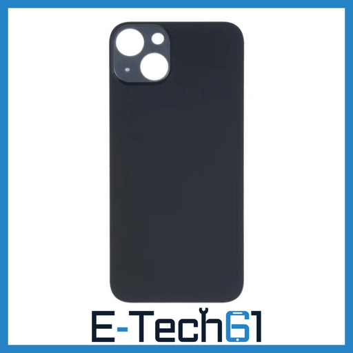 For iPhone 14 Plus Replacement Back Glass (Midnight) E-Tech61