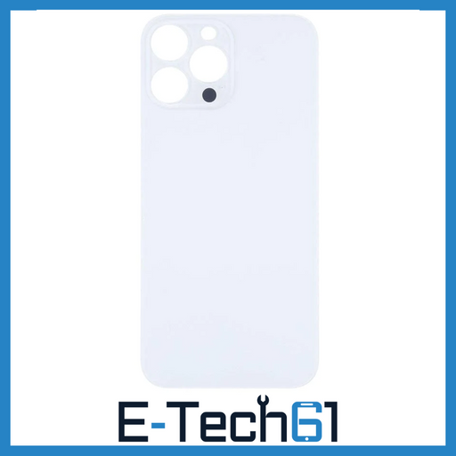 For iPhone 14 Pro Replacement Back Glass (Silver) E-Tech61
