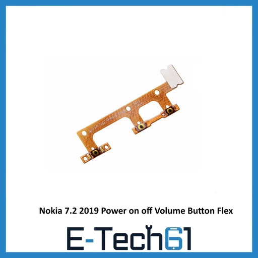 For Nokia 7.2 2019 Power on off Volume Button Flex Cable Ribbon Replacement