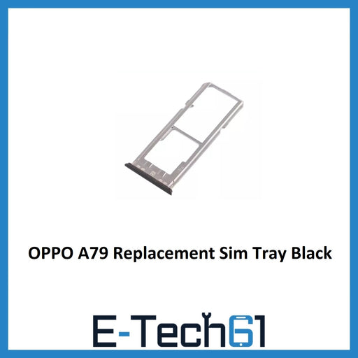 For OPPO A79 Replacement Sim Tray Holder Slot Premium Quality ( Black )