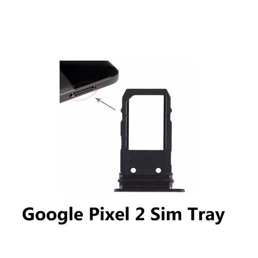 For Google Pixel 2 Sim Tray Holder Black Replacement Premium Quality