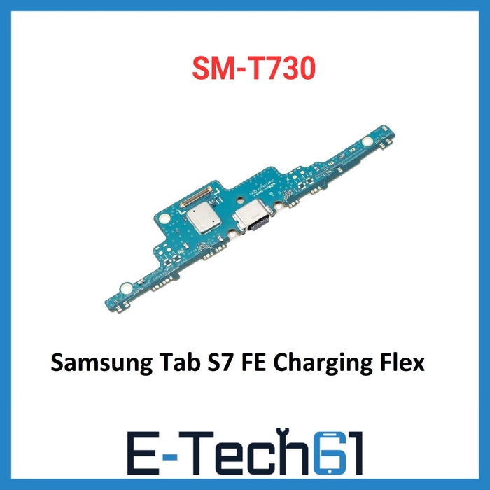 For Samsung Galaxy Tab S7 FE SM-T730 Replacement Charging Port Board Flex