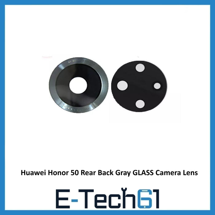 Huawei Honor 50 Replacement Rear Back Gray GLASS Camera Lens with Adhesive