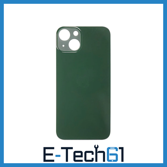 For Apple iPhone 13 Mini Replacement Back Glass (Alpine Green) E-Tech61