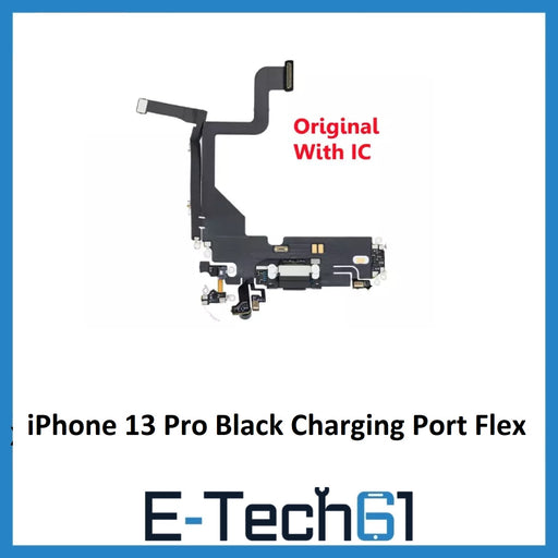 iPhone 13 Pro Black Charging Port Flex Cable Original with IC