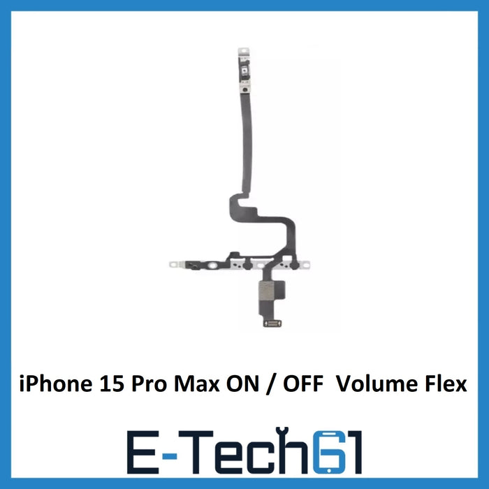 For iPhone 15 Pro Max ON / OFF Power & Volume Button Flex Cable Replacement