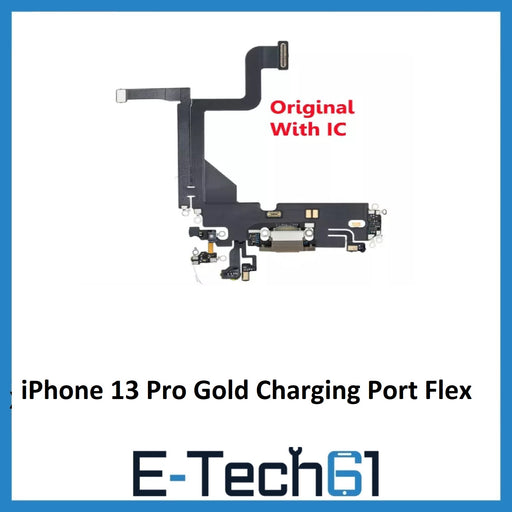 iPhone 13 Pro Gold Charging Port Flex Cable Original with IC