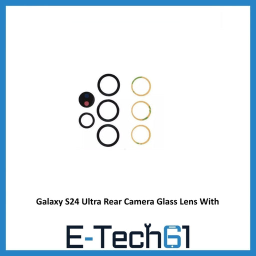 For Samsung Galaxy S24 Ultra Replacement Rear Camera Glass Lens With Adhesive