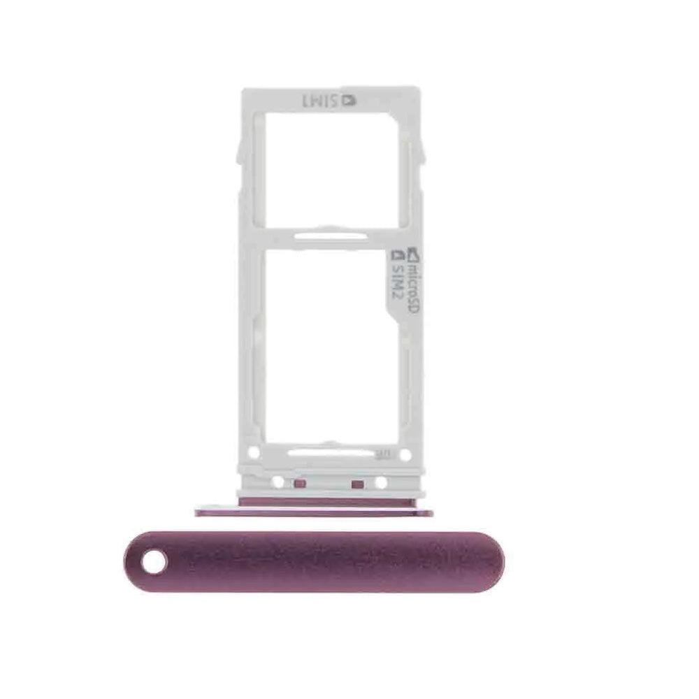 For Samsung Galaxy S9 / S9 Plus Replacement Dual Sim Card Tray (Purple) E-Tech61