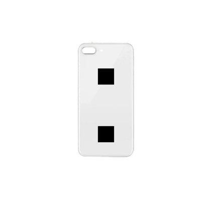 For Apple iPhone 8 Plus Replacement Back Glass (White) Without Lens E-Tech61