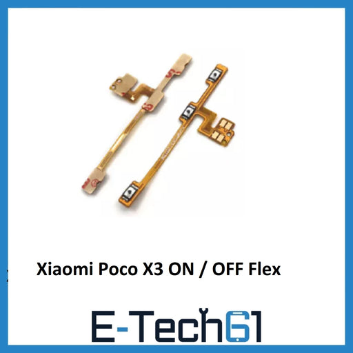 For Xiaomi Poco X3 ON / OFF Power Button Flex Cable Replacement