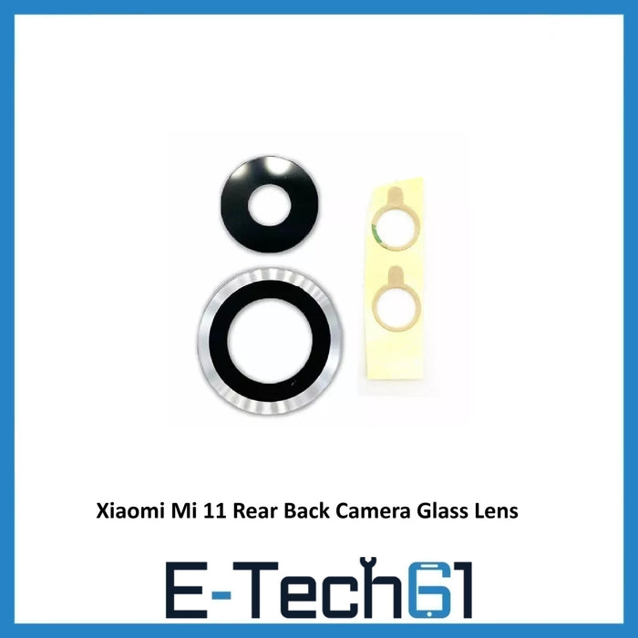 For Xiaomi Mi 11 Rear Back Camera Glass Lens Replacement With Adhesive