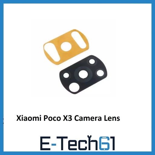 For Xiaomi Poco X3 Replacement Rear Back Camera Lens with Adhesive