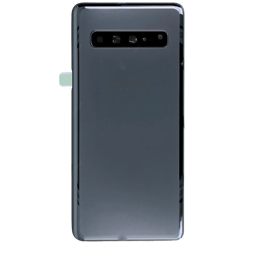 For Samsung Galaxy S10 5G Replacement Rear Battery Cover Inc Lens and Adhesive (Majestic Black) E-Tech61
