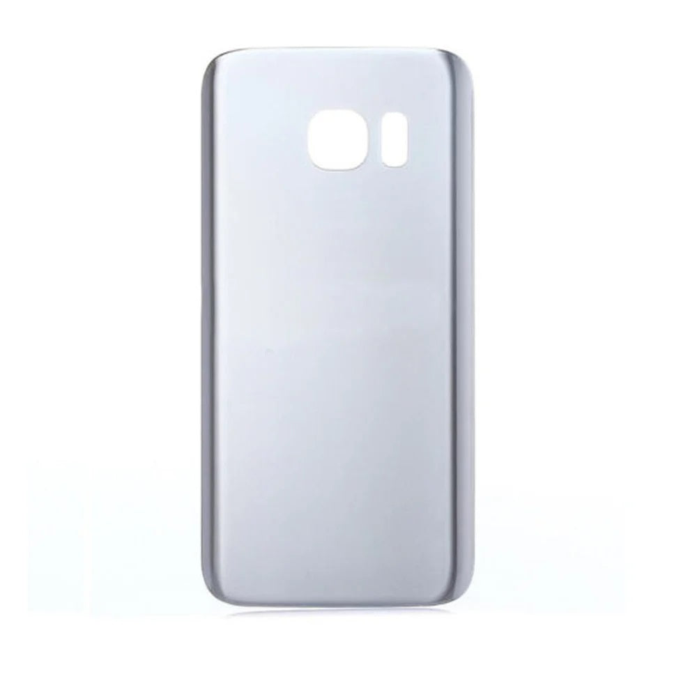 For Samsung Galaxy S7 Edge Replacement Rear Battery Cover with Adhesive (Silver) E-Tech61