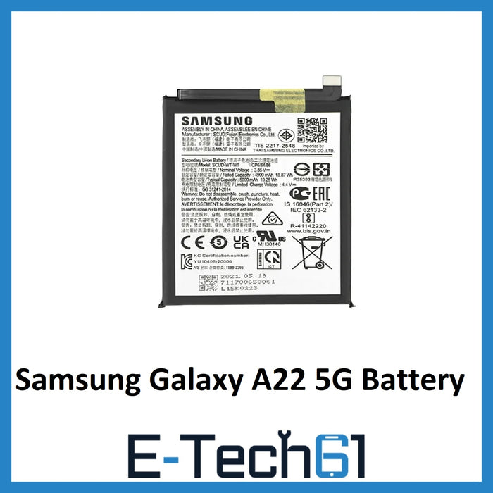 For Samsung Galaxy A22 5G Replacement Battery 5000 MAH Premium Quality