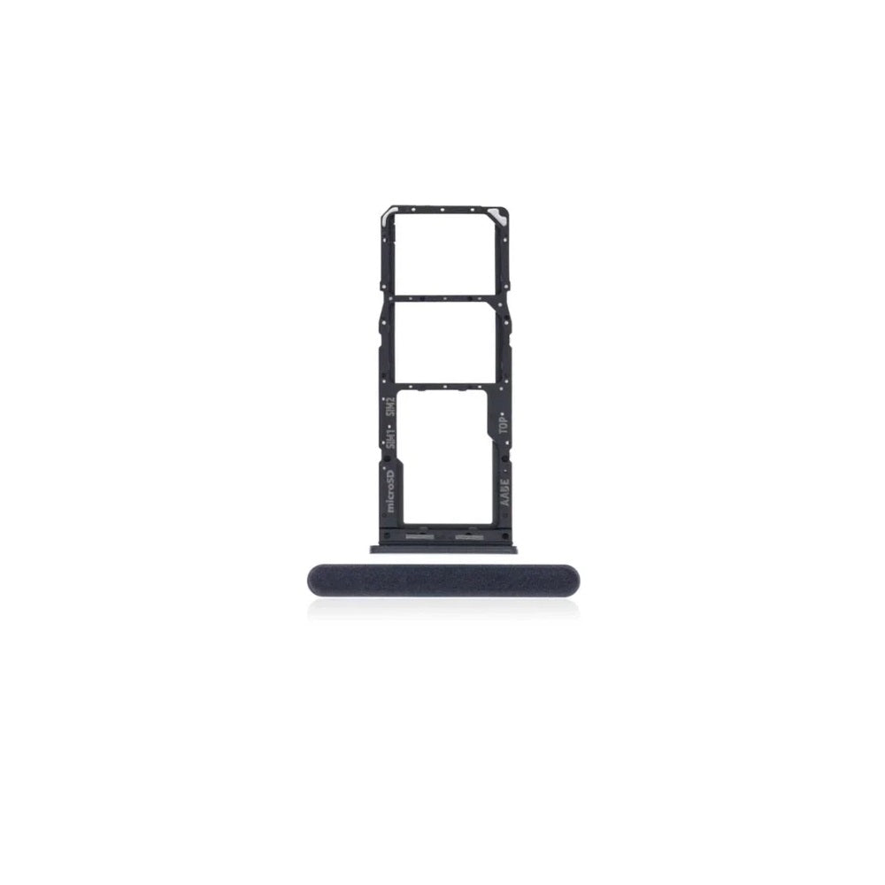 For Samsung Galaxy A12 A125F Replacement Dual Sim Card Tray (Black) E-Tech61