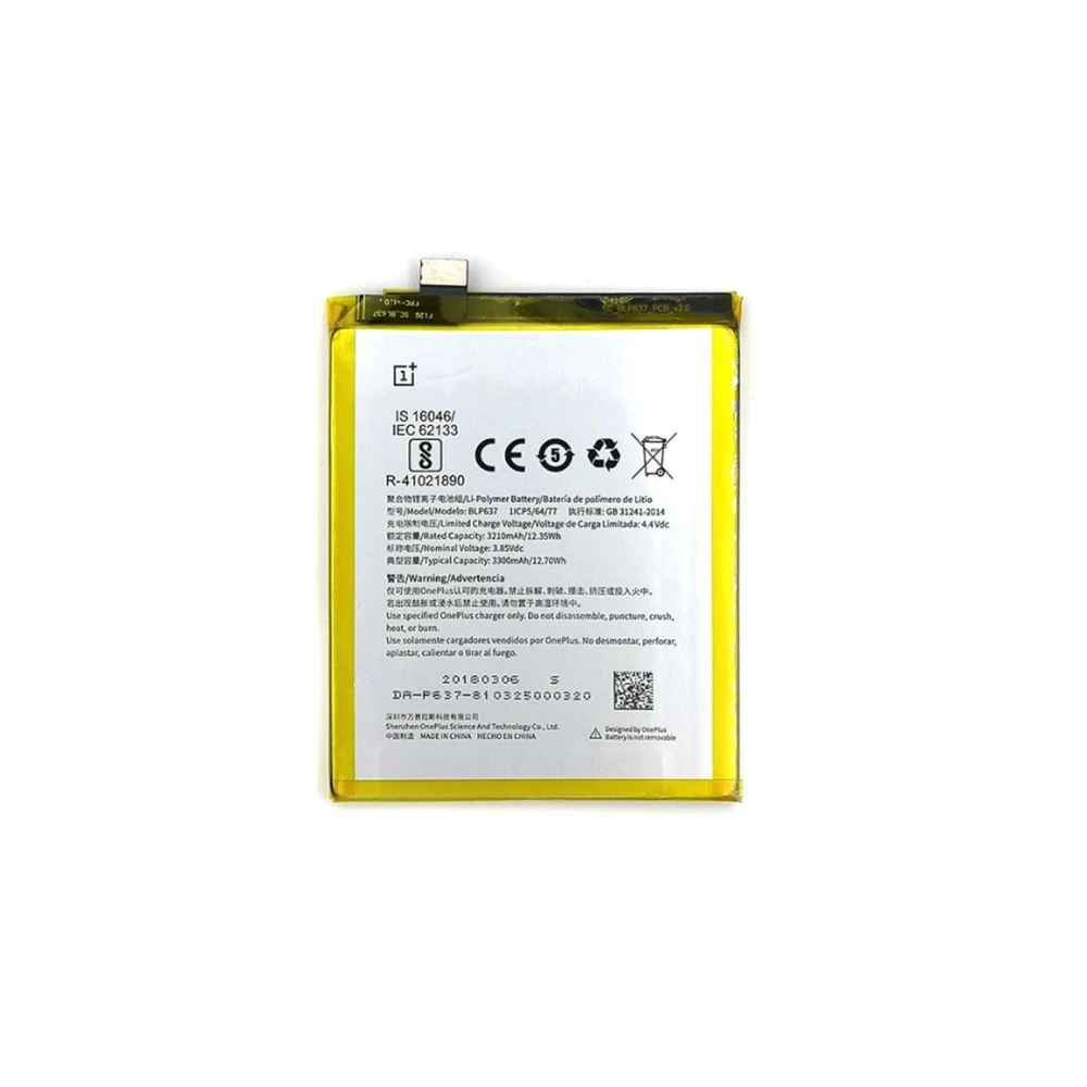 For OnePlus 5/ 5T Replacement Battery 3300mAh - BLP571 E-Tech61