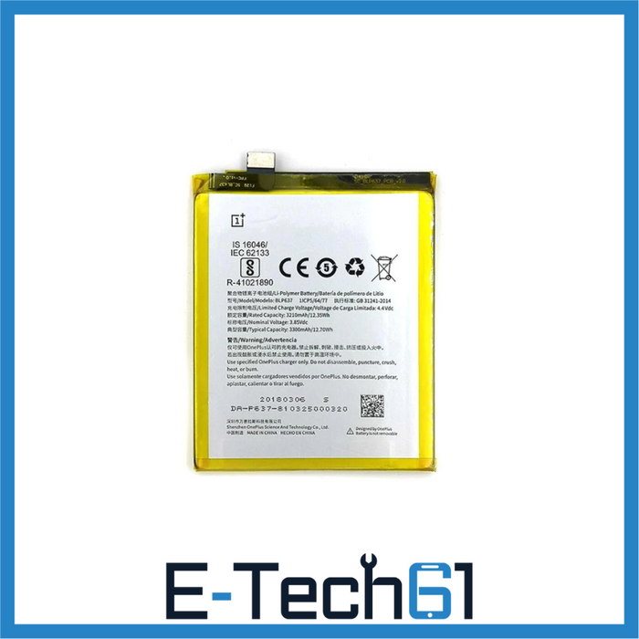 For OnePlus 5/ 5T Replacement Battery 3300mAh - BLP571 E-Tech61