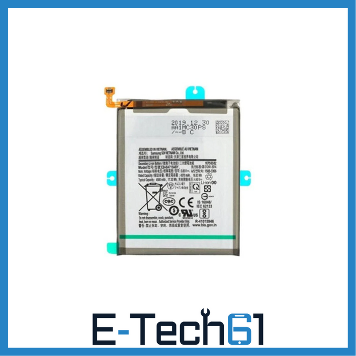 For Samsung Galaxy A71 (A715F) Replacement Battery 4500mAh - (EB-BA715ABY) E-Tech61