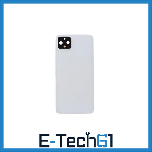 For Google Pixel 4 Replacement Battery Cover / Rear Panel With Camera Lens & Adhesive (Clearly White) E-Tech61