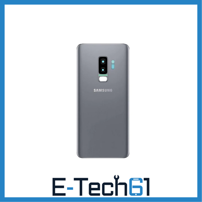 Samsung Service Part Galaxy S9 Plus G965 Replacement Battery Cover (Titanium Grey) GH82-15652C E-Tech61