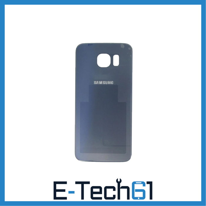 For Samsung Galaxy S6 Replacement Rear Battery Cover with Adhesive (Black) E-Tech61