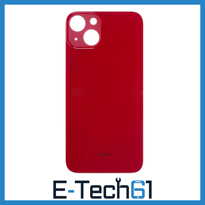 For iPhone 14 Replacement Back Glass (Product Red) E-Tech61