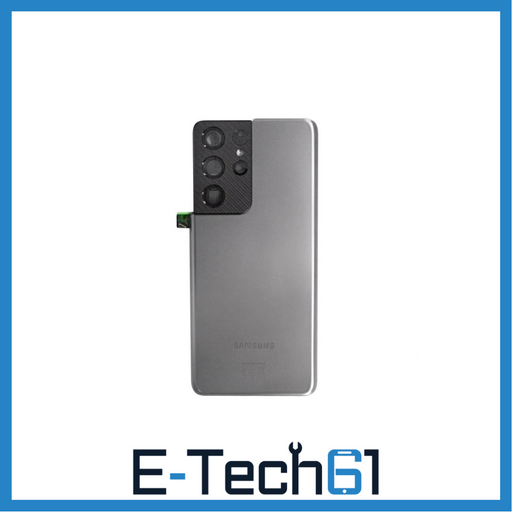 For Samsung Galaxy S21 Ultra 5G G998 Replacement Battery Cover (Phantom Titanium) E-Tech61