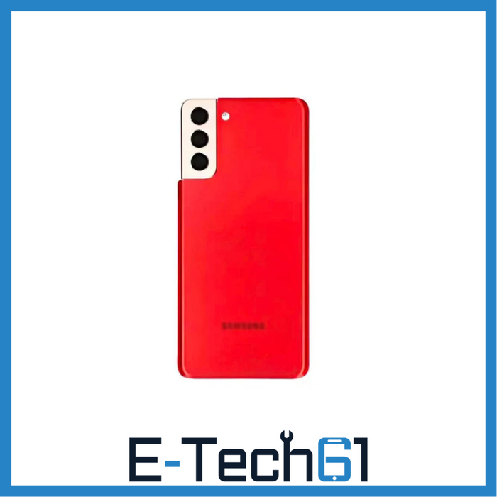 For Samsung Galaxy S21 Plus 5G G996 Replacement Battery Cover (Phantom Red) E-Tech61