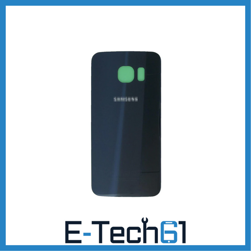 For Samsung Galaxy S6 Edge Replacement Rear Battery Cover with Adhesive (Black) E-Tech61