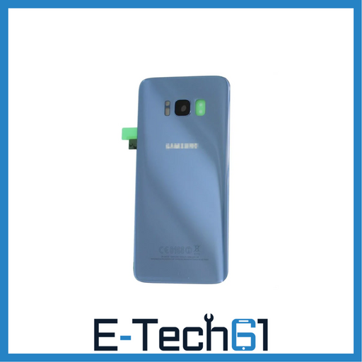 For Samsung Galaxy S8 Replacement Rear Battery Cover with Adhesive (Blue) E-Tech61