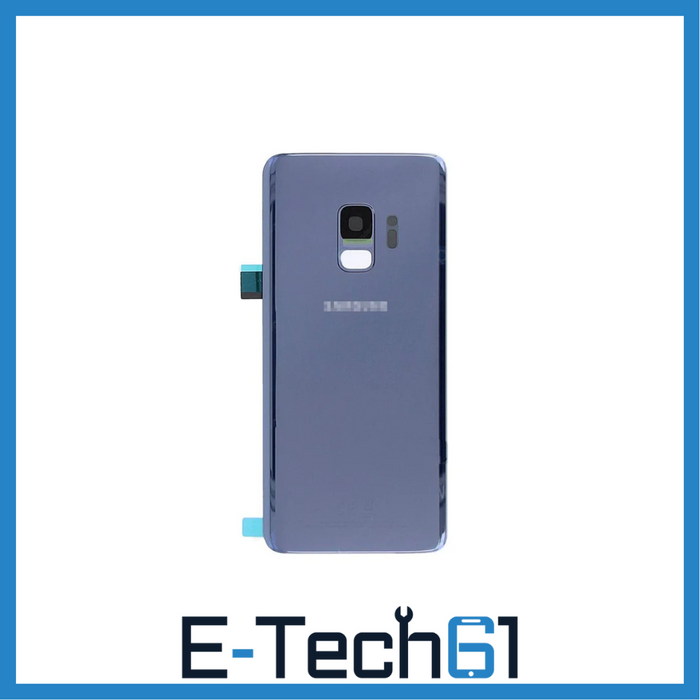 For Samsung Galaxy S9 Replacement Rear Battery Cover with Adhesive (Blue) E-Tech61