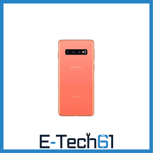 For Samsung Galaxy S10 Plus Replacement Rear Battery Cover with Adhesive (Flamingo Pink) E-Tech61