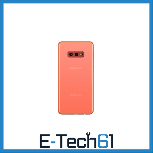 For Samsung Galaxy S10e Replacement Rear Battery Cover with Adhesive (Flamingo Pink) E-Tech61