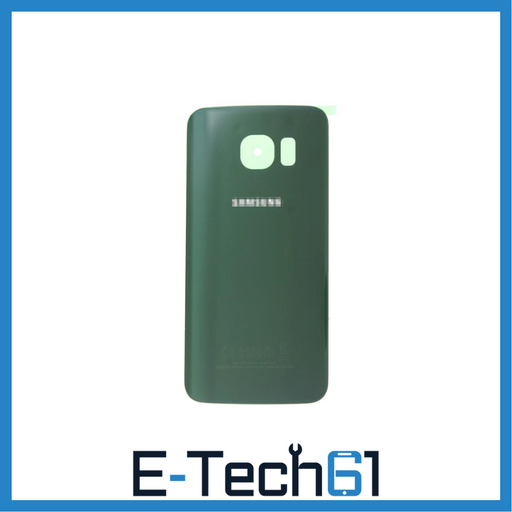 For Samsung Galaxy S6 Edge Replacement Rear Battery Cover with Adhesive (Green) E-Tech61