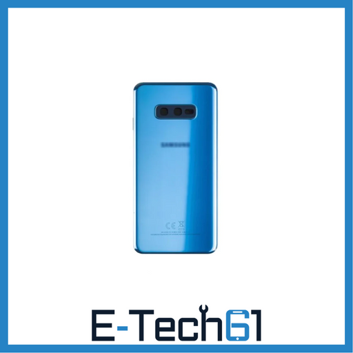 For Samsung Galaxy S10e Replacement Rear Battery Cover with Adhesive (Prism Blue) E-Tech61