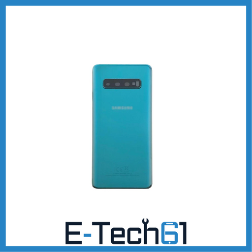 For Samsung Galaxy S10 Plus Replacement Rear Battery Cover with Adhesive (Prism Green) E-Tech61
