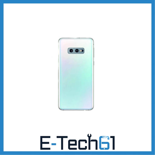 For Samsung Galaxy S10e Replacement Rear Battery Cover with Adhesive (Prism White) E-Tech61