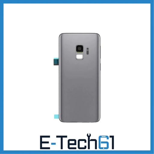For Samsung Galaxy S9 Replacement Rear Battery Cover with Adhesive (Titanium Grey) E-Tech61