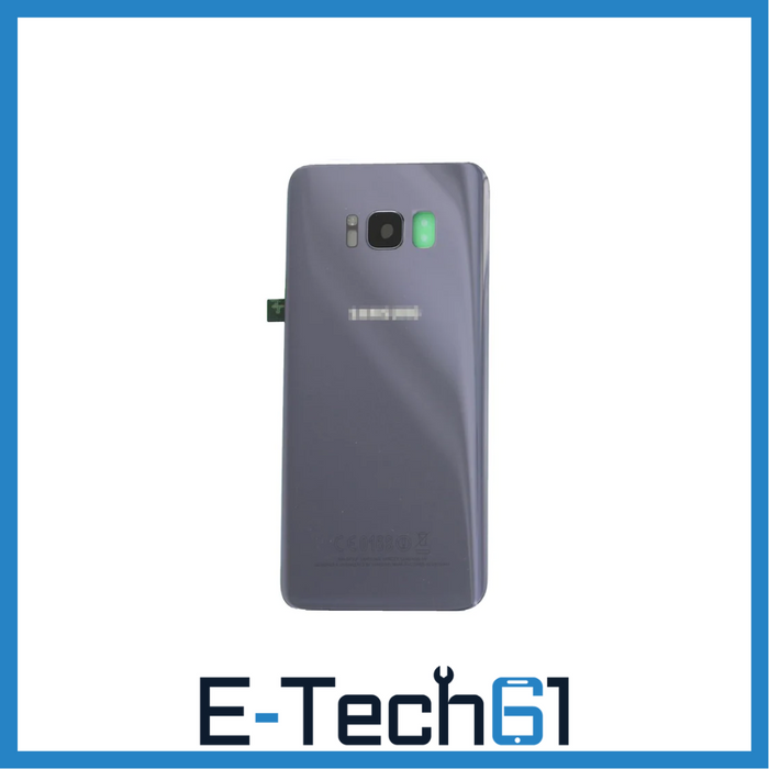 For Samsung Galaxy S8 Replacement Rear Battery Cover with Adhesive (Violet) E-Tech61