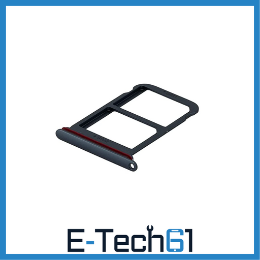 For Huawei P20 Pro Replacement Dual SIM Card Tray Holder (Black) E-Tech61