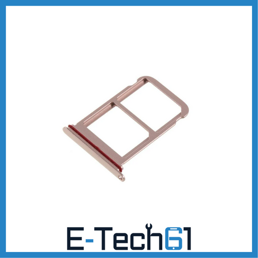 For Huawei P20 Pro Replacement Dual SIM Card Tray Holder (Pink) E-Tech61