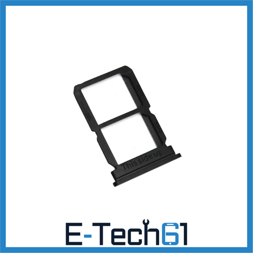 For OnePlus 5 & 5T Replacement Dual SIM Card Tray (Black) E-Tech61