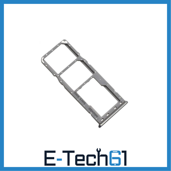 For Samsung Galaxy A50 / A505 Replacement Dual SIM & Micro SD Card Tray (Silver) E-Tech61