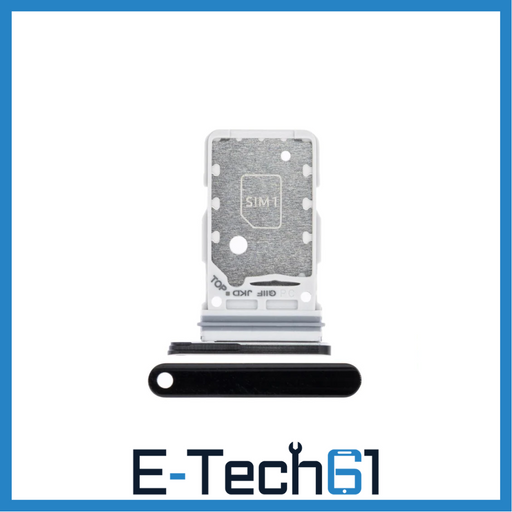For Samsung Galaxy S21 Ultra Replacement Dual Sim Card Tray (Phantom Black) E-Tech61