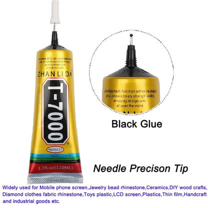 110mL T7000 LCD Screen Black Glue Multifunction Universal DIY Adhesive Glue