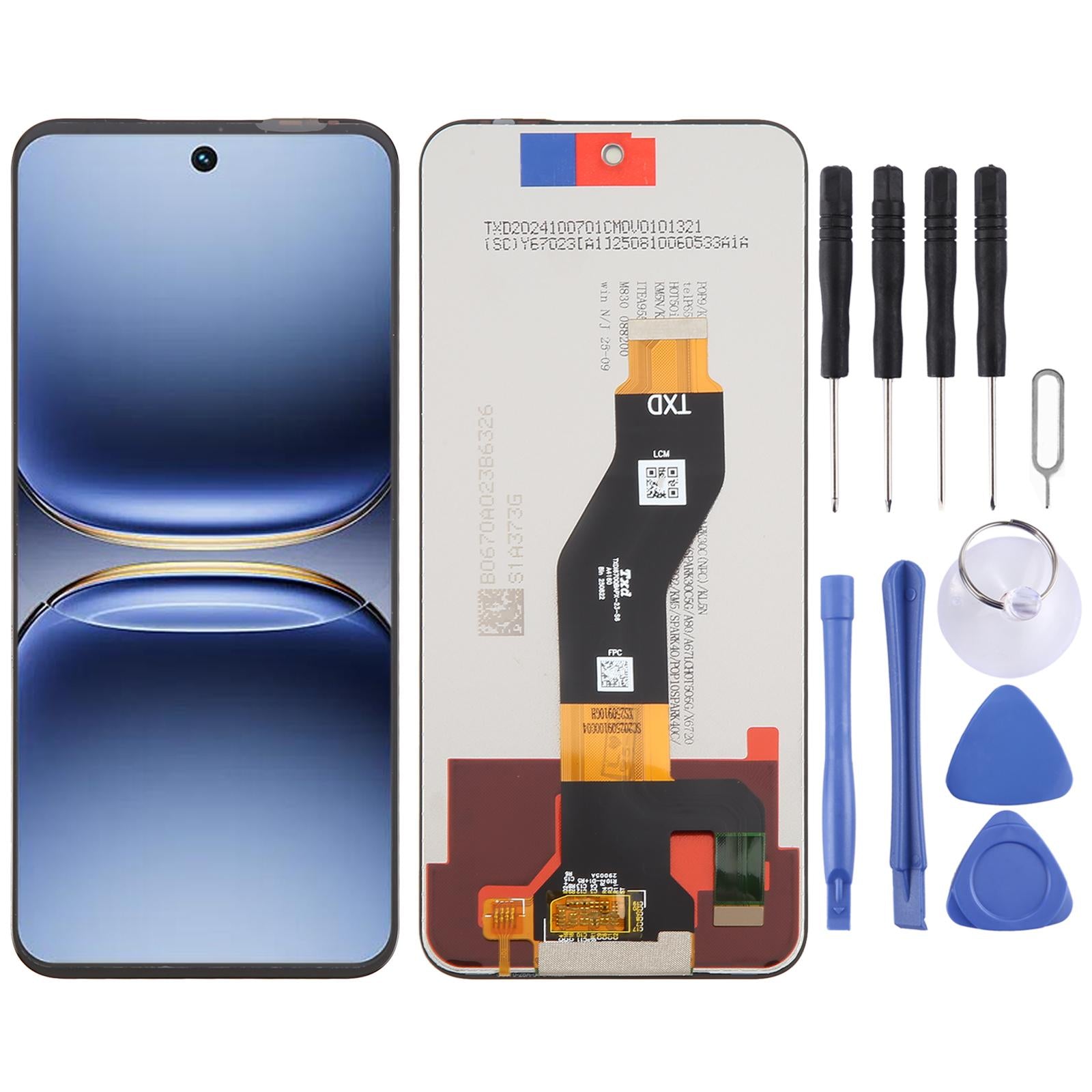 Tecno Spark 40 LCD Screen Replacement Touch Digitizer Display Assembly